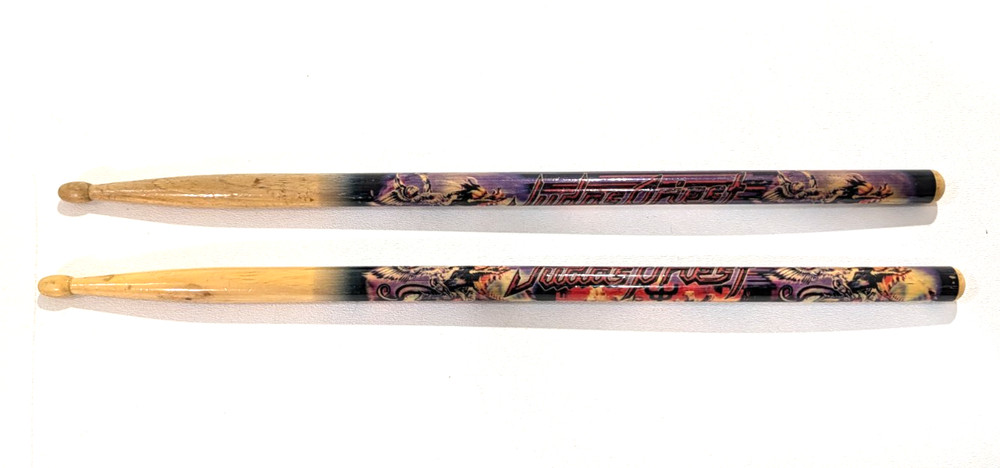 JUDAS PRIEST DRUM STICK DRUMSTICK SET 2005