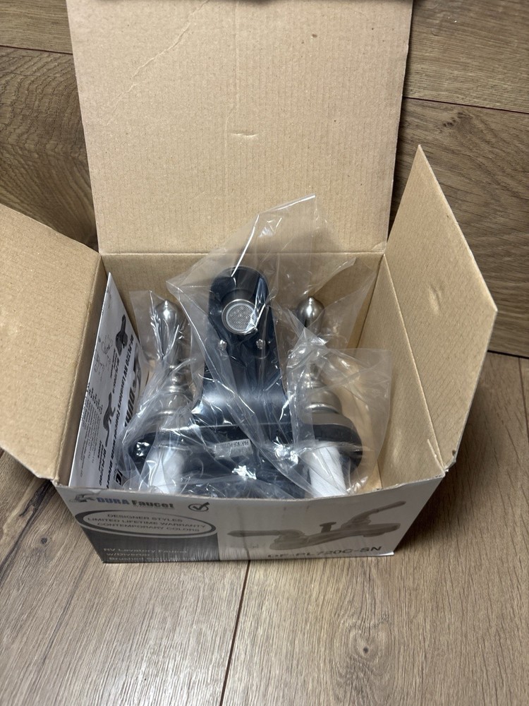 Dura Faucet DF-PL720C-SN RV Lavatory Faucet Brushed Nickel w/ Diverter