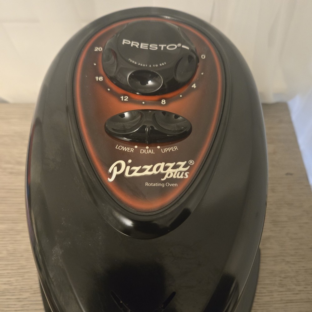 Presto Pizzazz Plus Rotating Pizza Oven Black Model 0343003 Base Unit Only