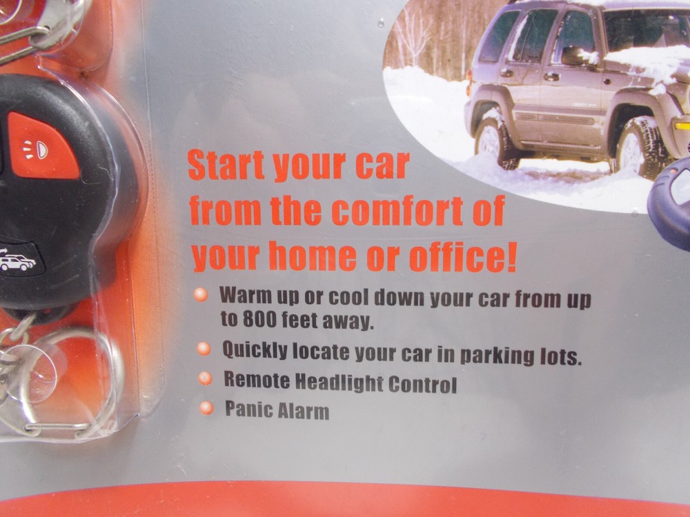 Design Tech Ready Remote Car Starter Kit Model #23926 2 Fobs 800Ft Range