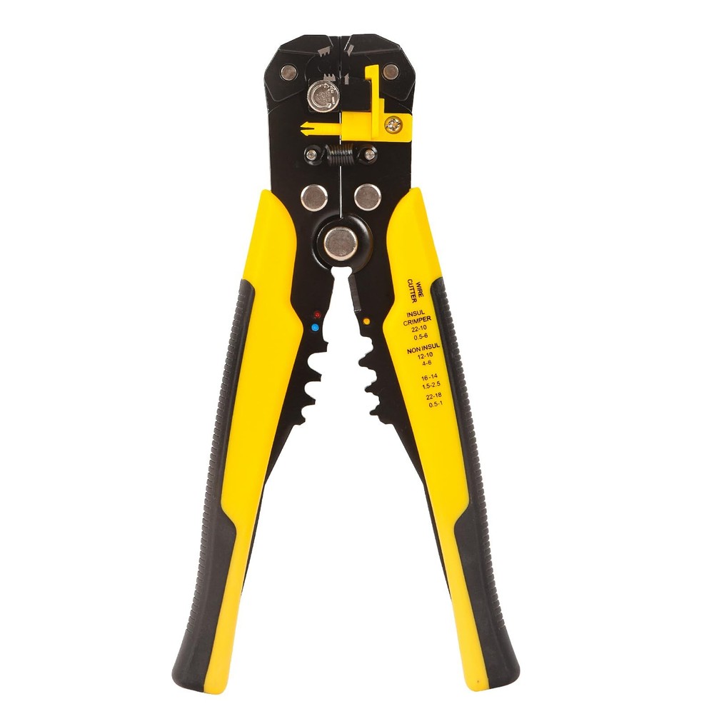 Self-Adjusting Insulation Wire Stripper Cable Cutter Crimper Terminal Tool 8"