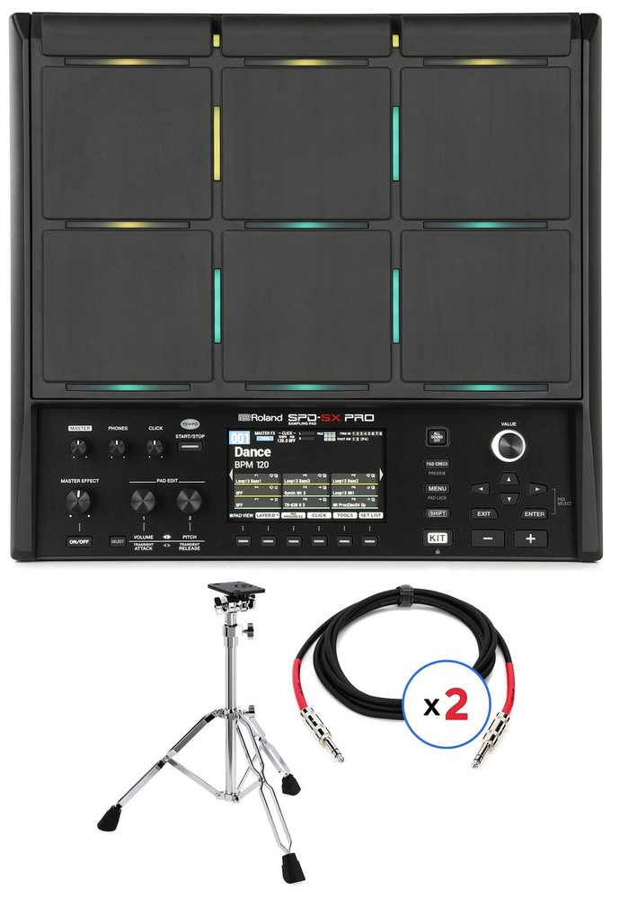 Roland SPD-SX Pro Sampling Pad Stand Bundle