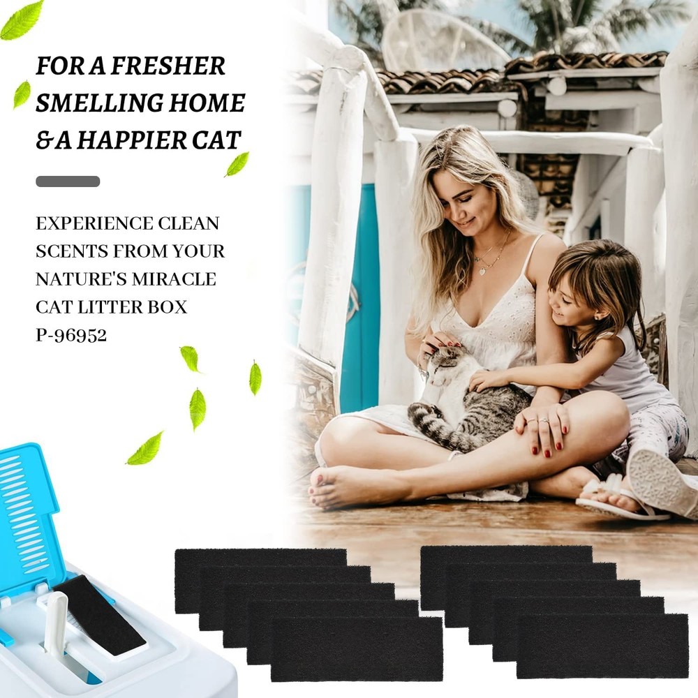 20Sheets Universal Activated Carbon Filters Cat Litter Boxes Charcoal Filter Mat