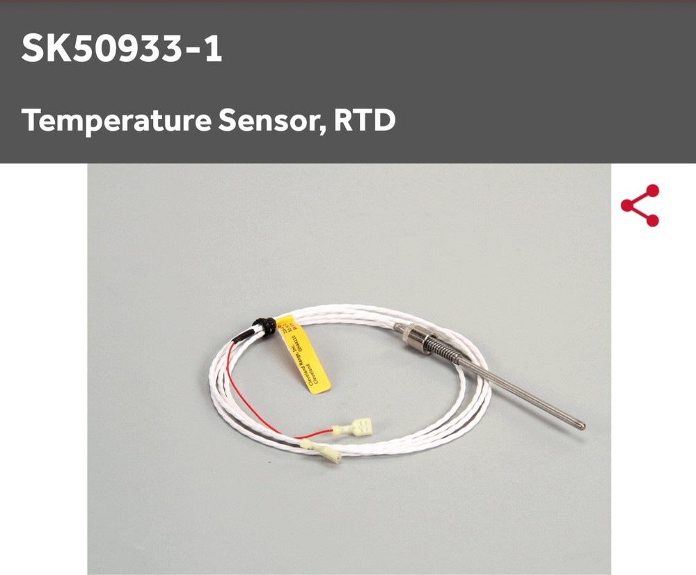 CLEVELAND RANGE RTD TEMPERATURE PROBE. #10