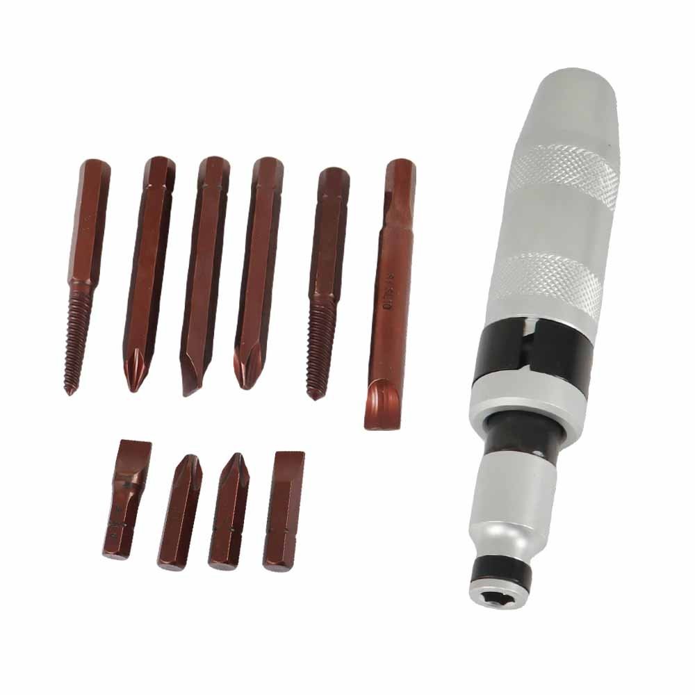 11 Pack Impact Driver Socket Set Screw Phillips Hex Screwdriver Bits 1/2"