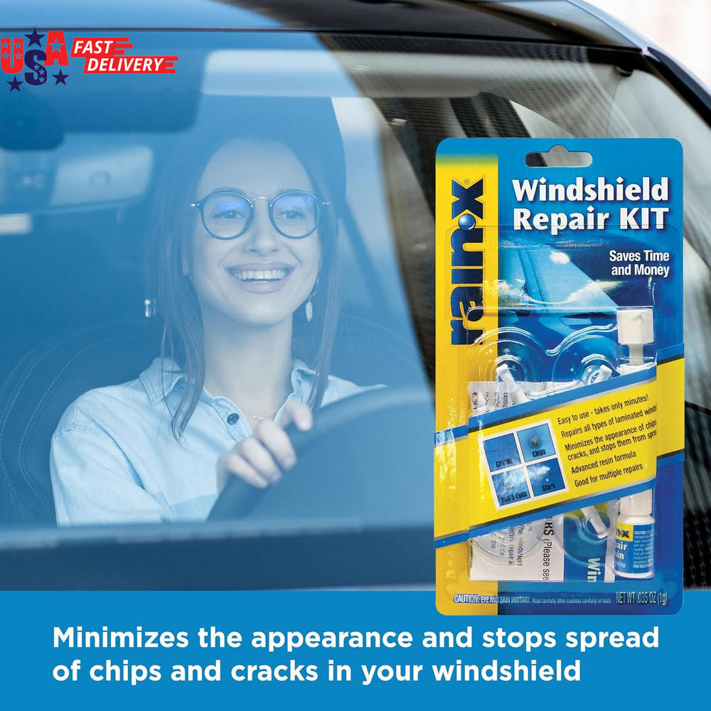 600001 Windshield Repair Kit - Quick and Easy Durable Resin Based Windshield Rep
