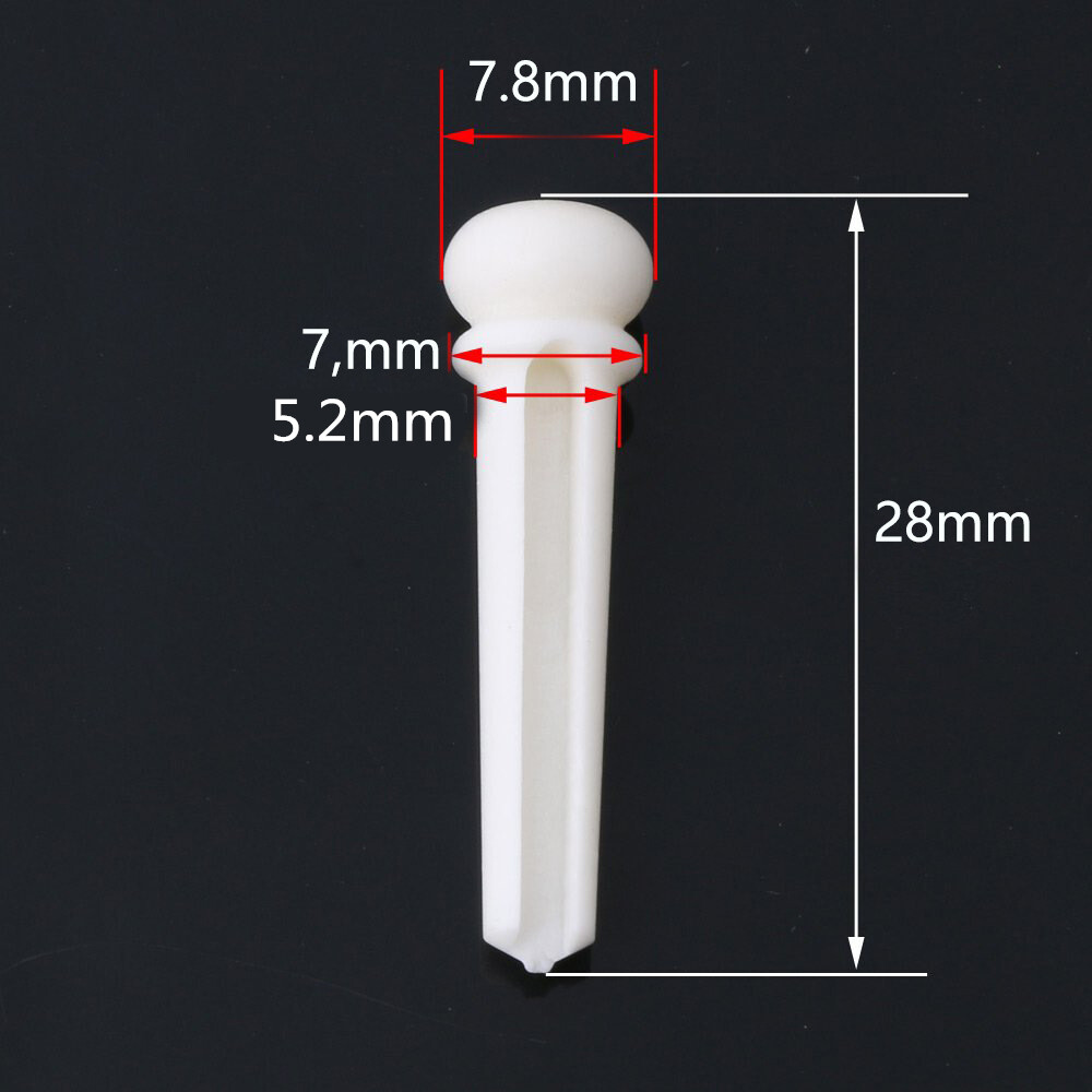 6Pcs Guitar Bone Pin with Green Abalone shell Dot luthier bridge saddle nut DIY