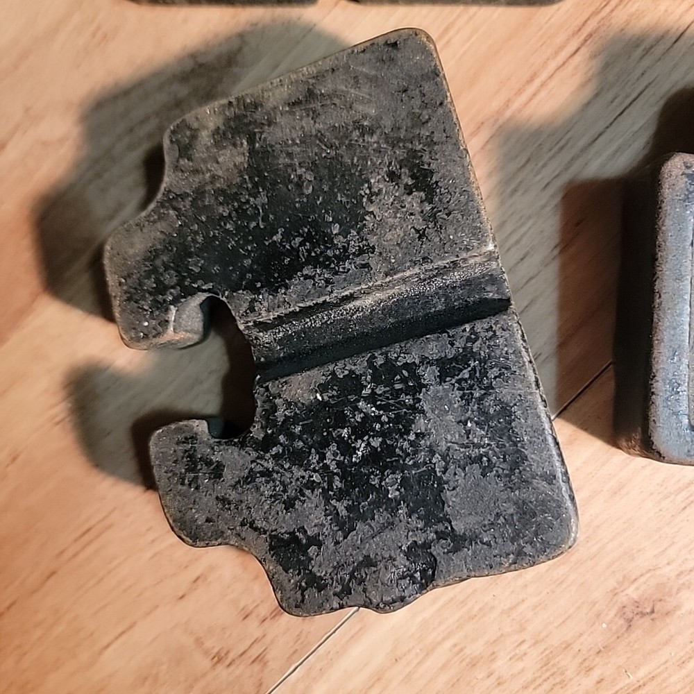 4 Standard Pulley Cast Iron Weights from Vintage Exercise Machine