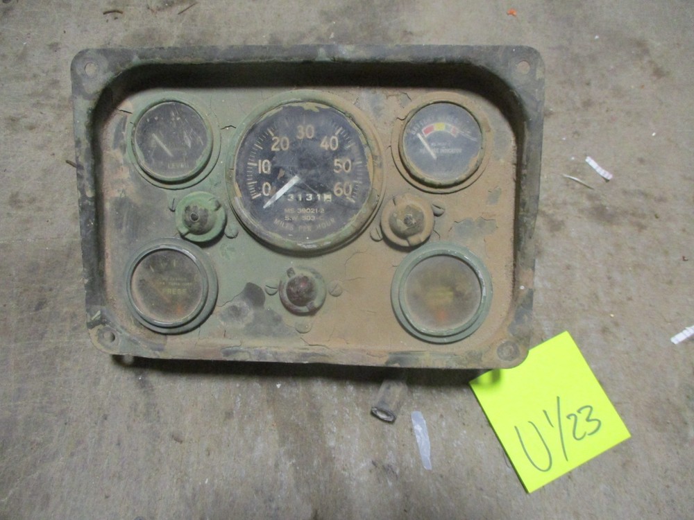 Used Poor Cond Instrument Cluster Panel w/Gauges for M151 Jeep