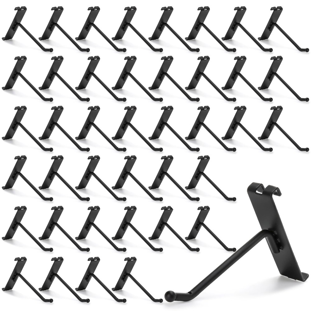40 Pack Gridwall Hooks, 4 Inch Display Hooks for Grid Wall Panels, Heavy Duty...