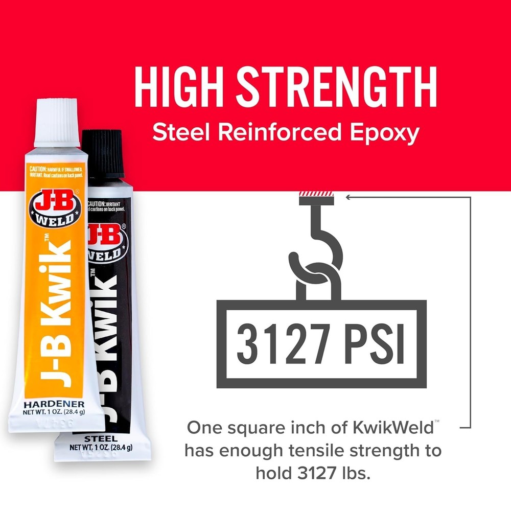 Rapid 2oz KwikWeld Epoxy - Paintable, Sandable, Multi-Surface Repair Solution