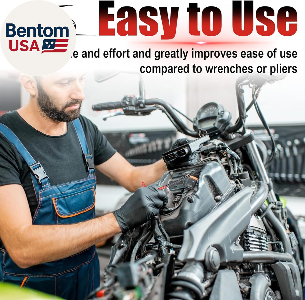 2 PCS Exhaust Spring Puller Tool, Motorcycle Exhaust Spring Hook, T Shaped Handl