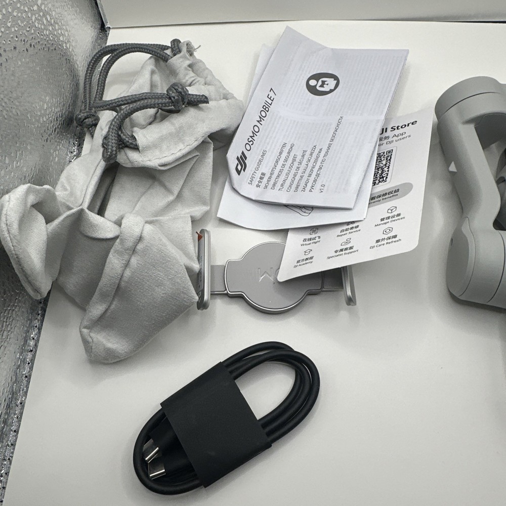 DJI Osmo Mobile 7 Gimbal Stabilizer for iPhone, Android, Built-in Tripod