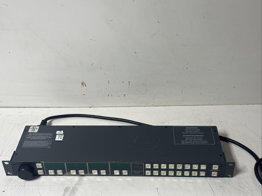 Harris Leitch ABA1E-XYP ABA1EXYp 1U Alphanumeric Break Away Remote Panel