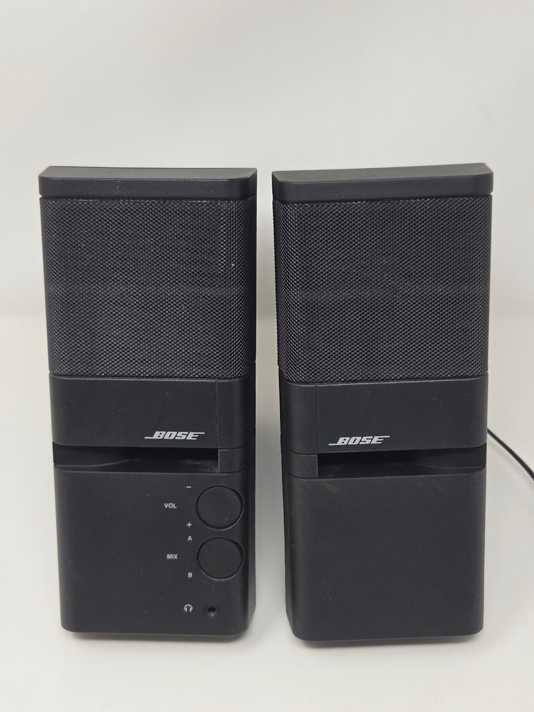Bose MediaMate Computer Speakers Pair Black Stereo Audio System
