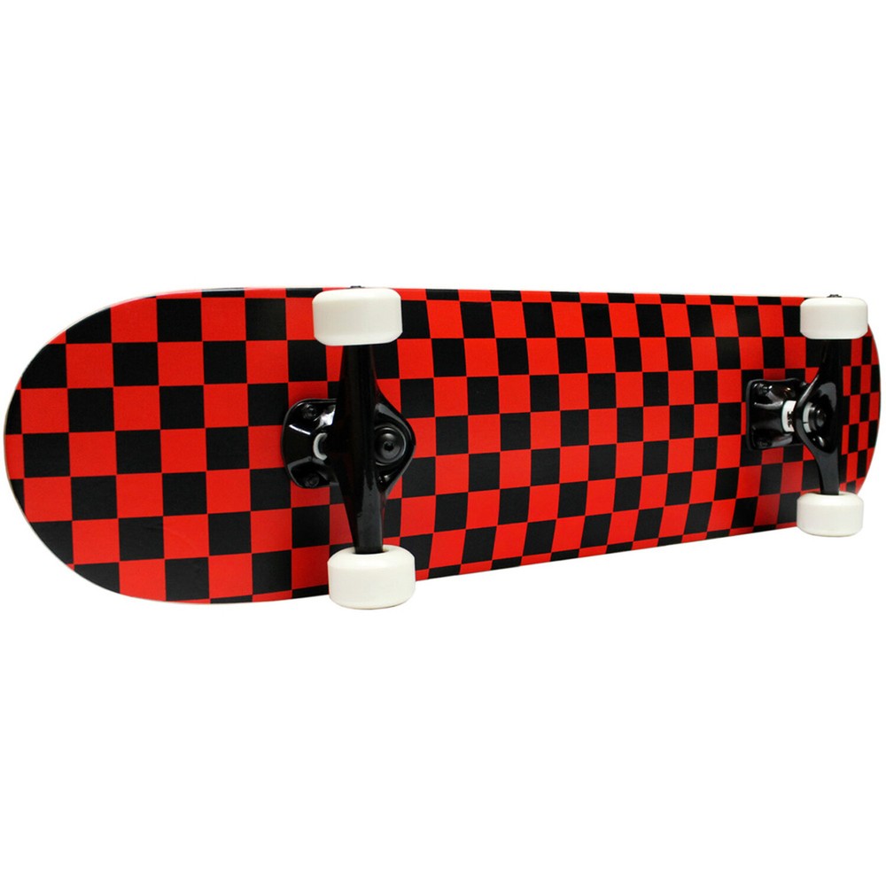 Krown KPC Skateboard Complete Black/Red Checker 7.75"