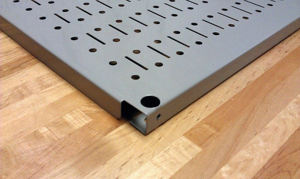 Pegboard 16in x 32in Horizontal White Metal Pegboard Tool Board Panel