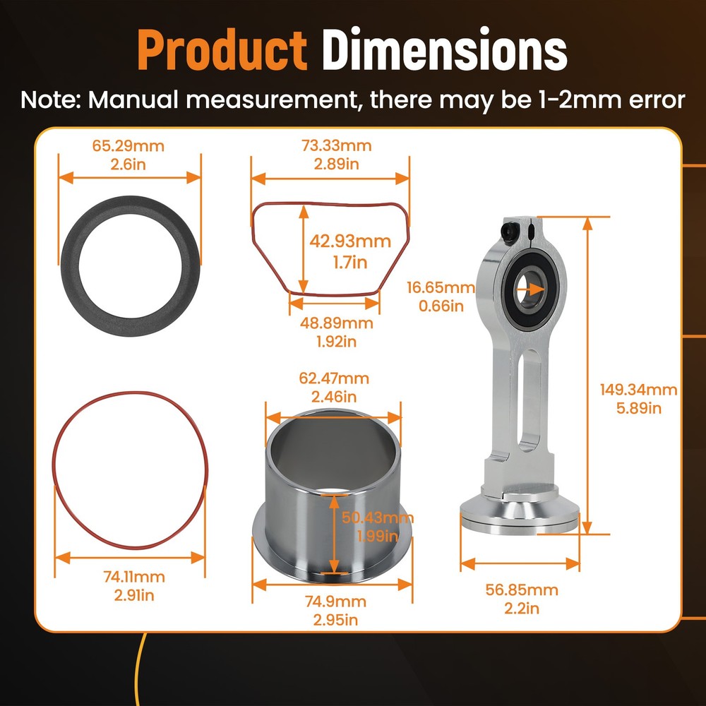 Compressor Piston Connecting Rod Replacement Kit for Sears Craftsman KK-4835