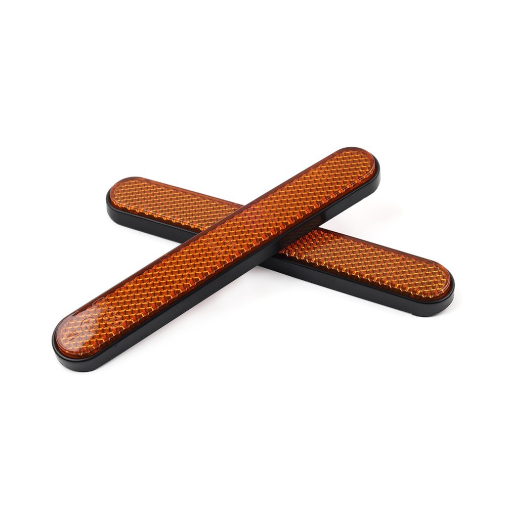 2Pcs Universal Front Rear Fork Leg Reflective Reflector Sticker For Harley 