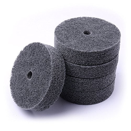 5pcs 3 Inch Fiber Buffing Wheel, Deburring Wheels Quick Changed Replacement