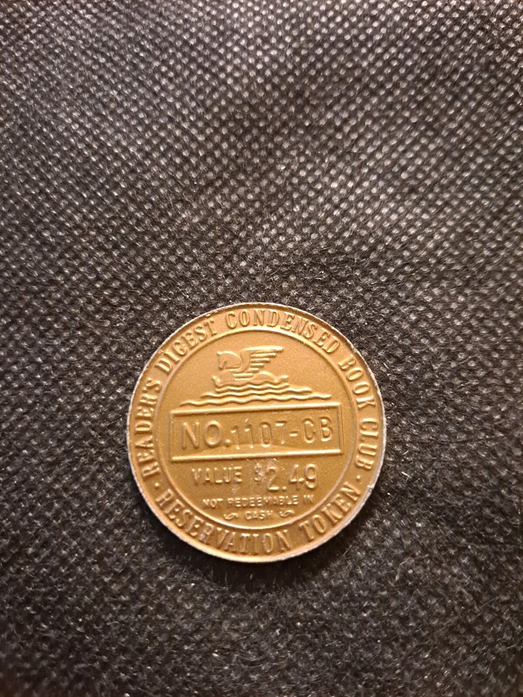 READER'S DIGEST RESERVATION PLASTIC TOKEN!   e8248UXX