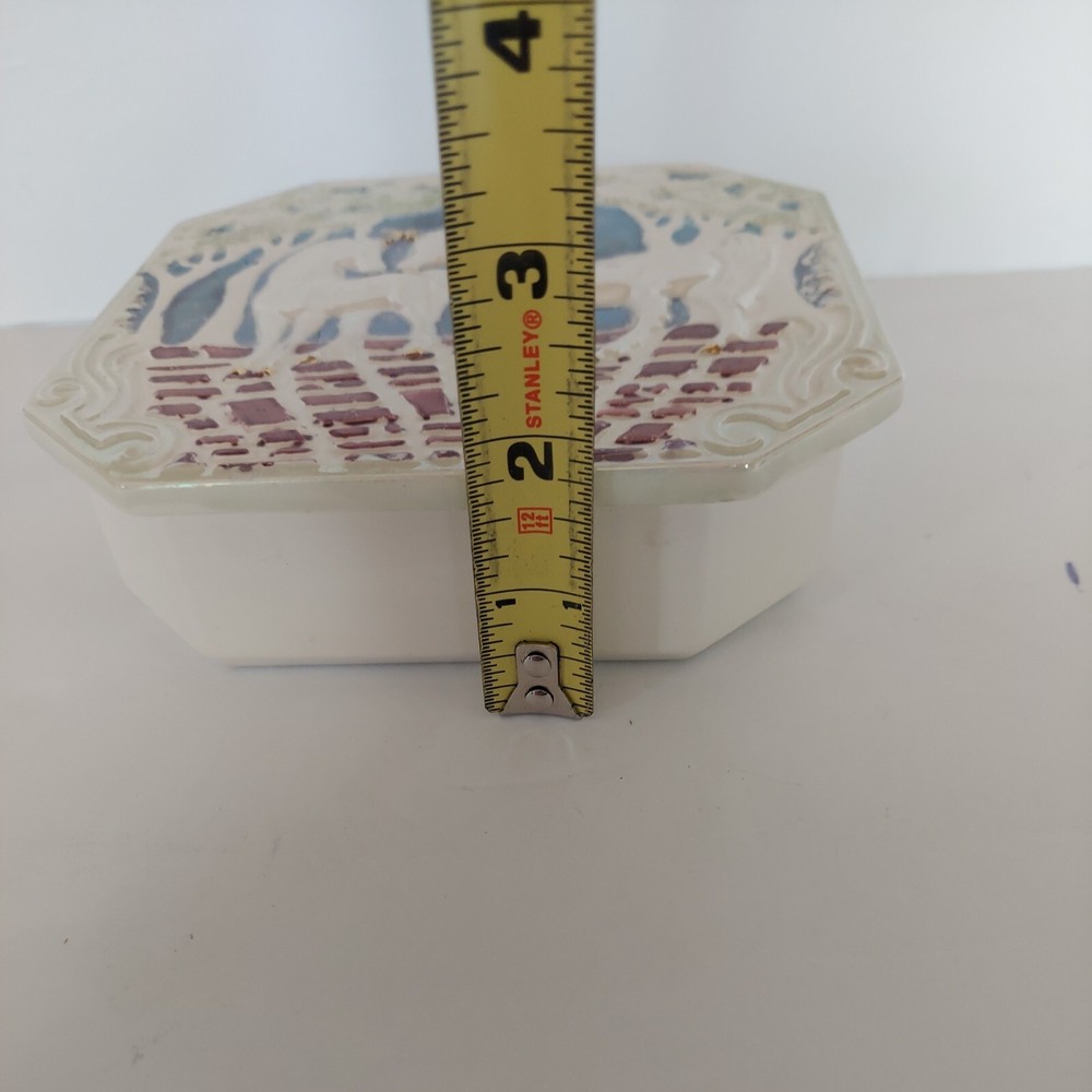 Handmade Ceramic Box Unicorns