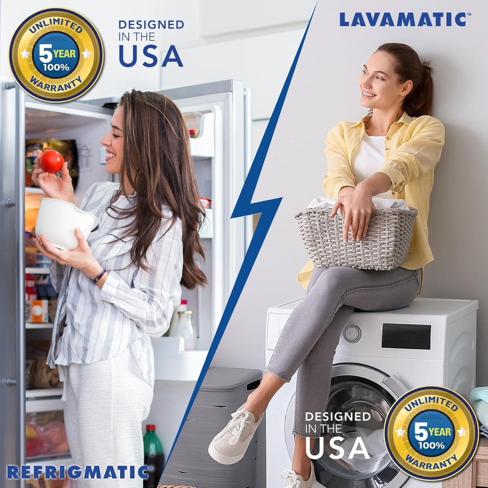 Two Electronic Voltage & Surge Protector Combo - Protect Your Refrigerator and W