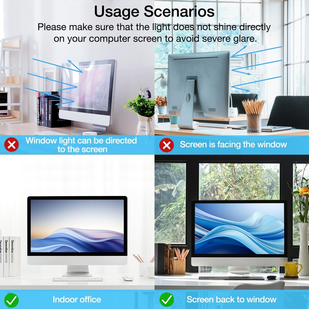MOSISO 25-27 inch Computer Blue Light Blocking Screen Protector Inch