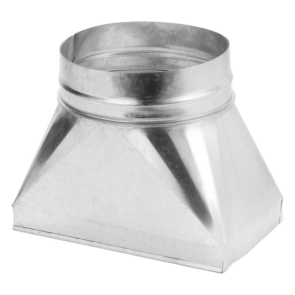 10" x 6" x 7" HVAC Duct Pipe Fitting, Straight Register Boot