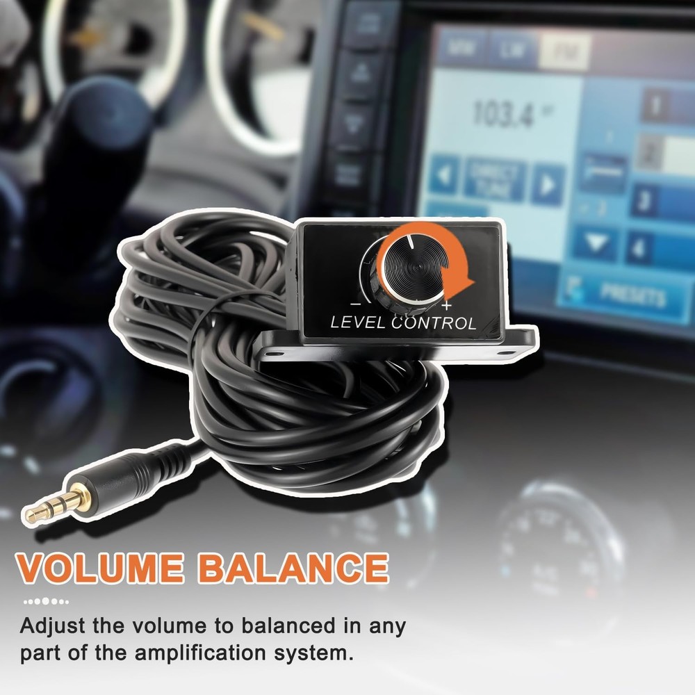 JAMHER Universal Car Amplifier Level Controller Car Audio Control Knob Sub Am...