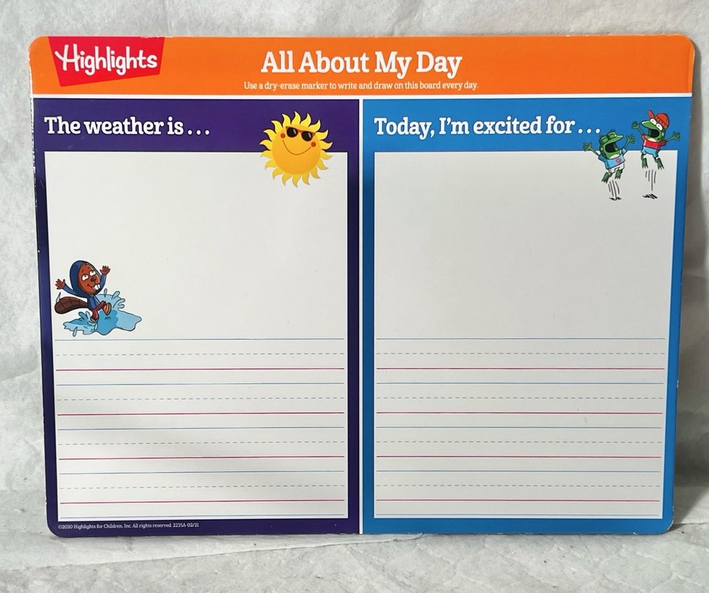 Highlights Elementary reusable Alphabet and Writing board (B)