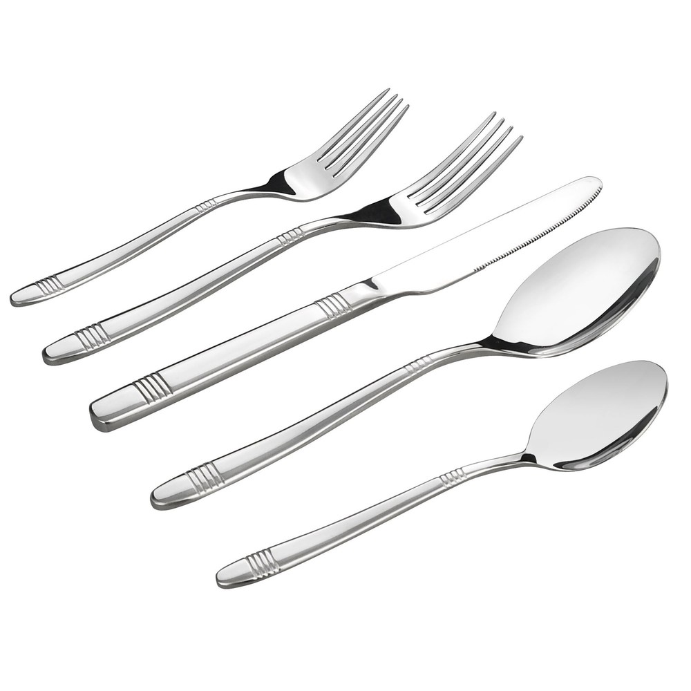 30-piece Stainless Steel Flatware Service for 6