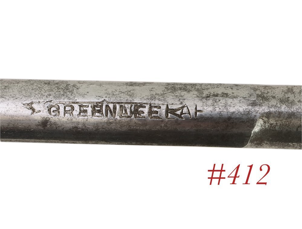 old thick steel GREENLEE 1/2 INCH SOCKET FRAMING CHISEL woodworking tool