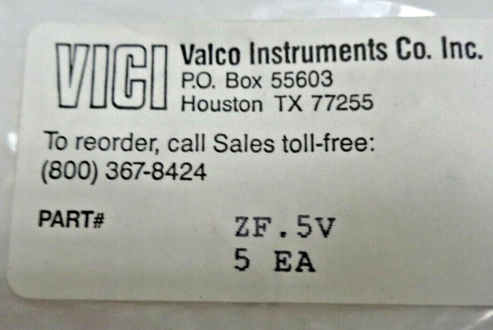 Valco Instrument, ZF.5V, Valco Polyimide Cone