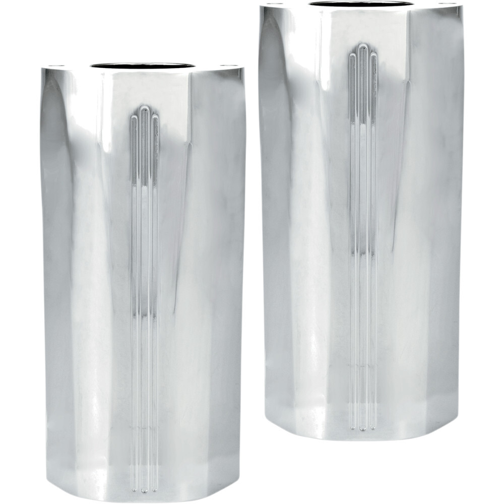 Performance Machine Fork Slider Covers - Tech - Chrome | 0208-2102-CH