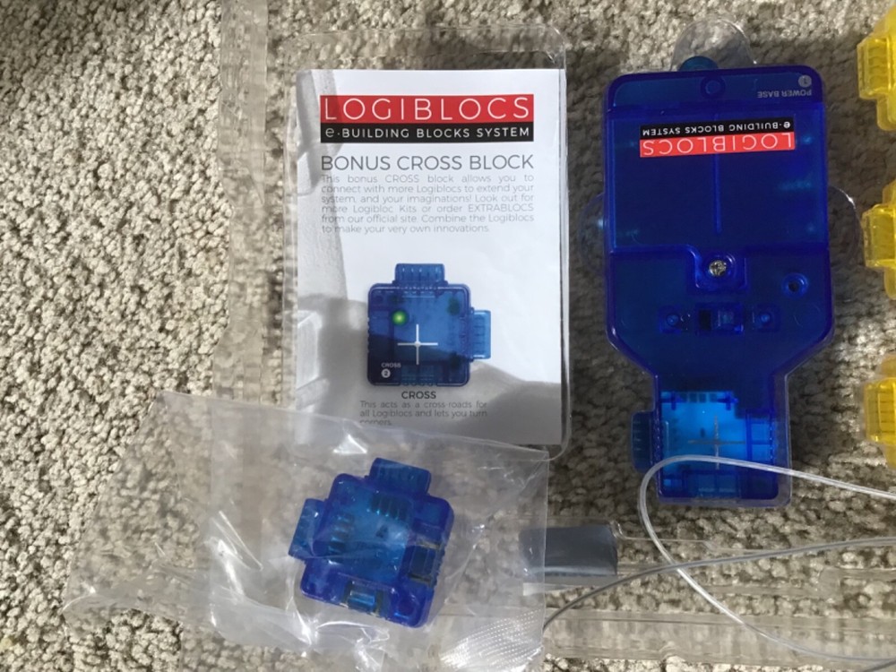 Logiblocs E-Building Blocks System Alarm Tech Electronics Kit Imagine Station 4M