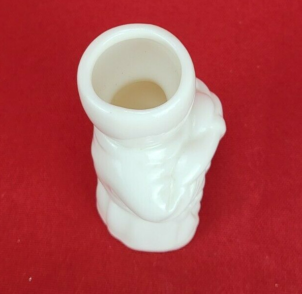 White Sitting Samurai Porcelain Candle Holder with Folded Arms