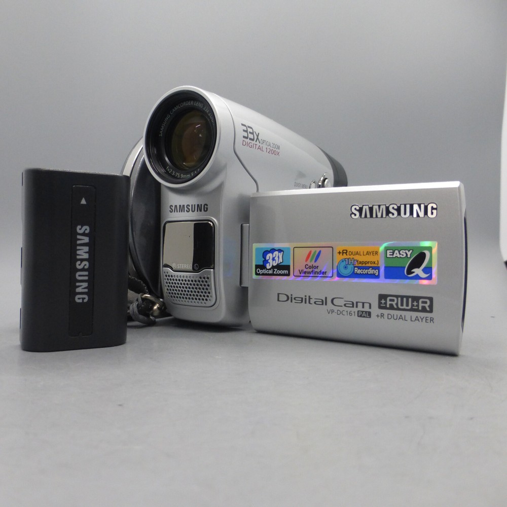 Samsung VP-DC161 Handheld DVD-RW Camcorder Silver Tested