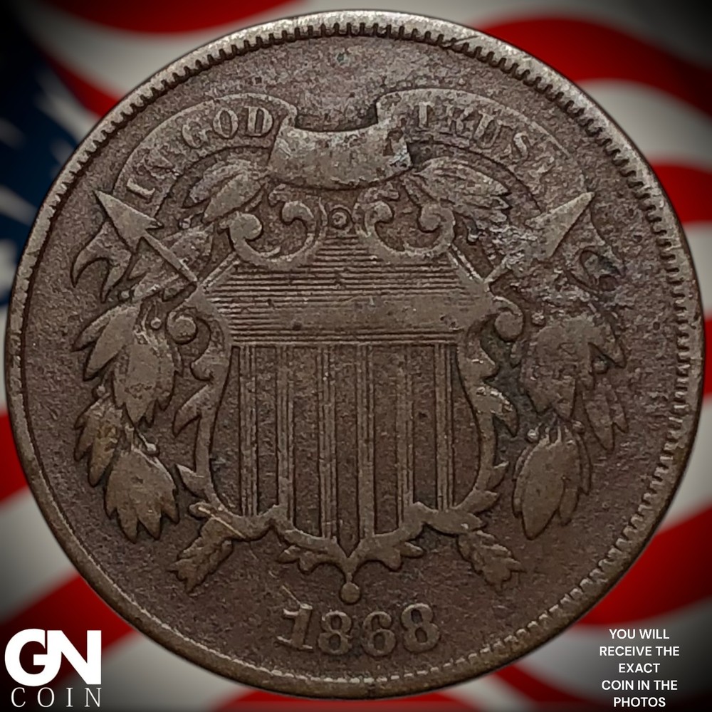 1868 2 Cent Piece Z5505