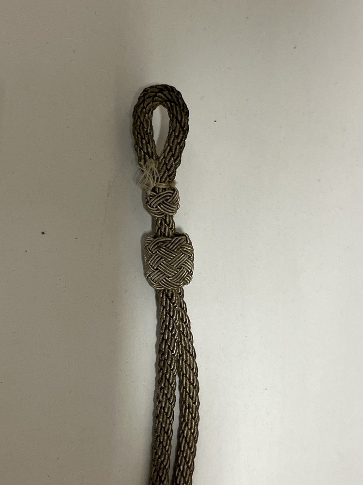 Original WW2 German Officer Hat Cap Braid Rope Chinstrap Silver Part