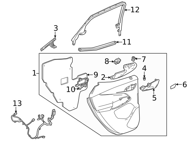 Genuine GM Frame Molding 42692464
