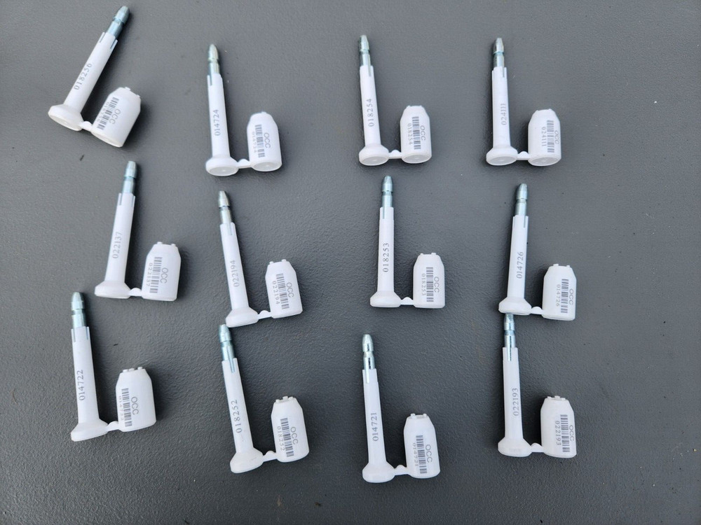 (12 Pk)  CONTAINER BOLT SECURITY SEALS (CARGO) DELUXE HIGH-SECURITY