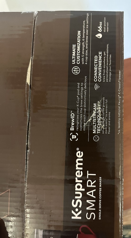 Keurig K-Supreme SMART Single Serve Coffee Maker One Reusable K-cup Include