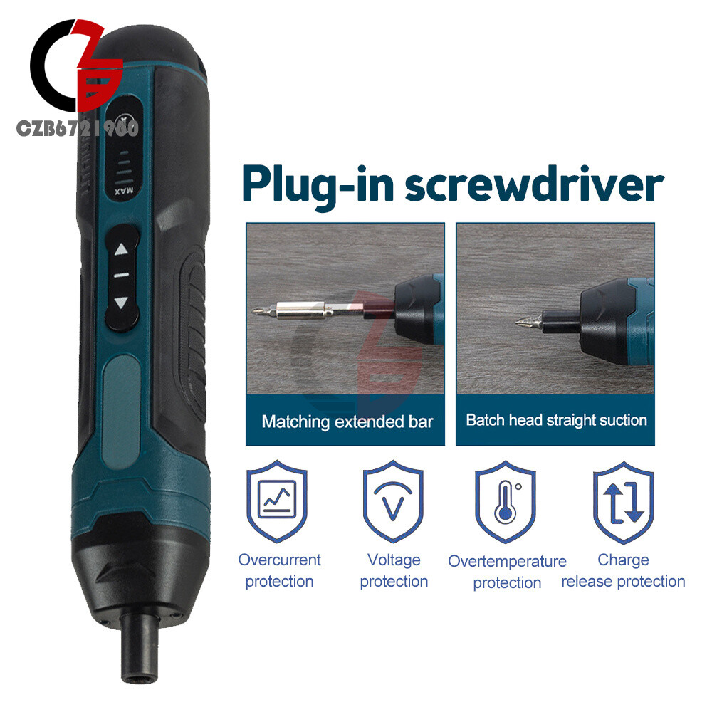 Cordless Electric Screwdriver Rechargeable Drill Mini Torque Adjustment Power