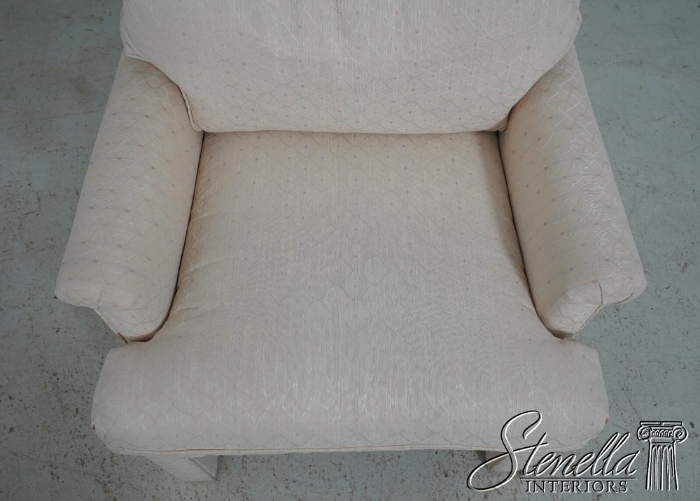 63079EC: Pair DREXEL Modern Design Upholstered Club Chairs