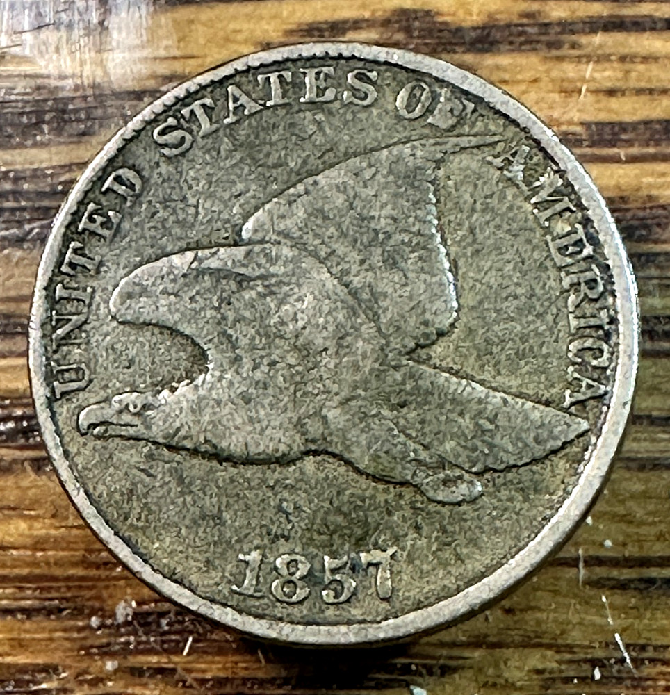 1857 Flying Eagle Cent Nice Original Fine CHRC