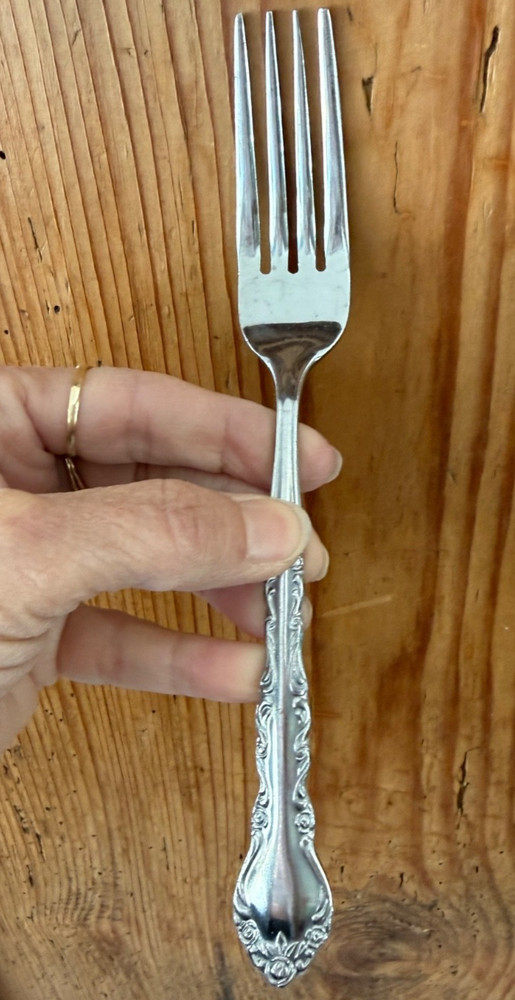 vintage classic flower design stainless fork Korea