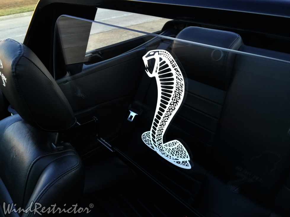 NEW Ford Mustang 2005-2014 WIND RESTRICTOR wind blocker LED Lighted Accessory