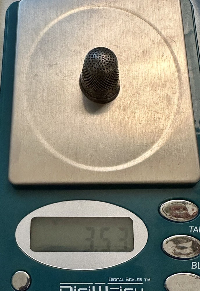 Vintage Sterling Silver Thimble 6