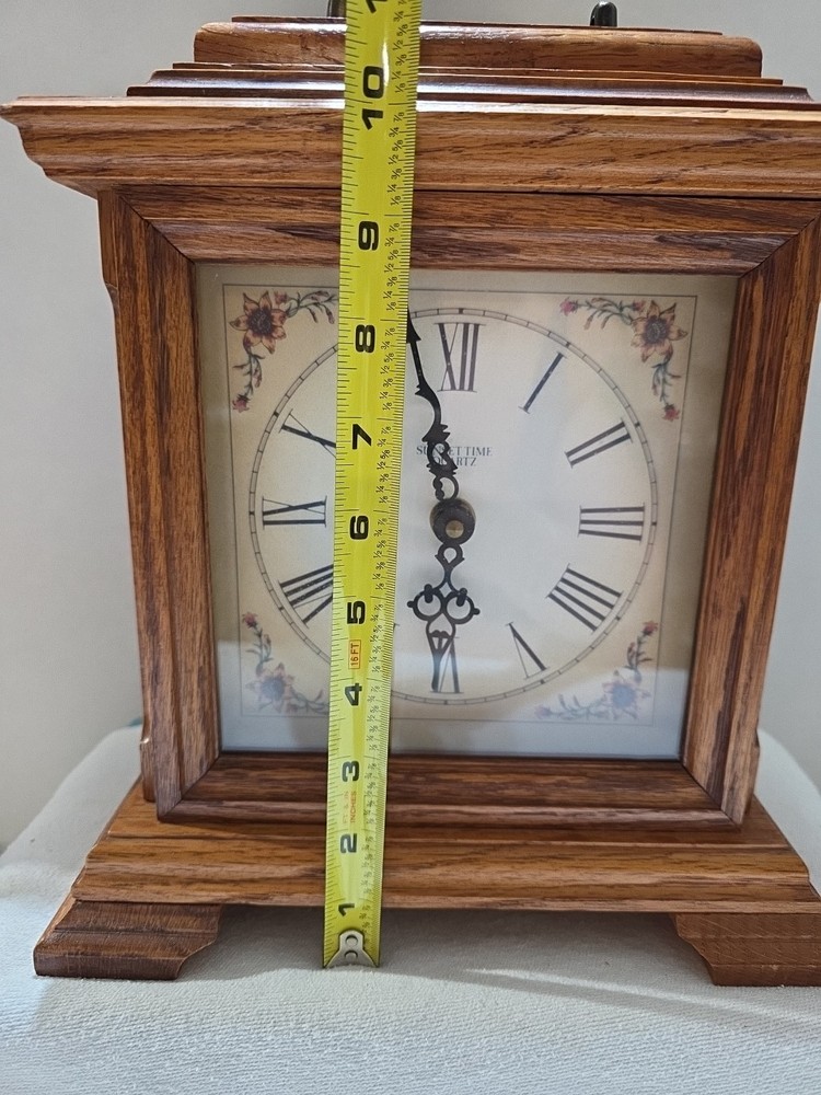 Wooden Frame Sunset Time Quartz Clock